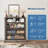 Farmhouse 4 Drawer Tall Dresser – Rustic Wooden Storage Cabinet with Metal Handles, Modern Chest for Living Room, Hallway or Entryway, Sturdy Anti-Tip (Washed Ash)-340746959