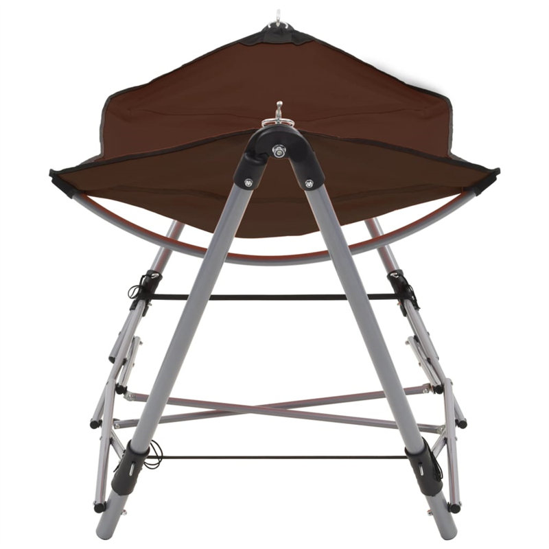 Folding Camping Hammock with Stand, Brown