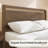 Solid Wood Bed Queen With Pearlized Finish Headboard & Footboard, Dark Brown-306168740-306168794