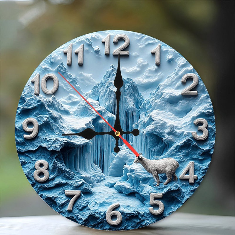 Horloge murale colorée