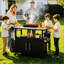 Chariot de barbecue extérieur durable avec rangement, porte-serviettes et porte-épices pour une expérience de grillade améliorée