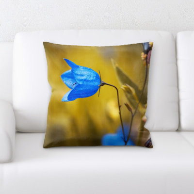 Round Leaved Bellflower Throw Pillow