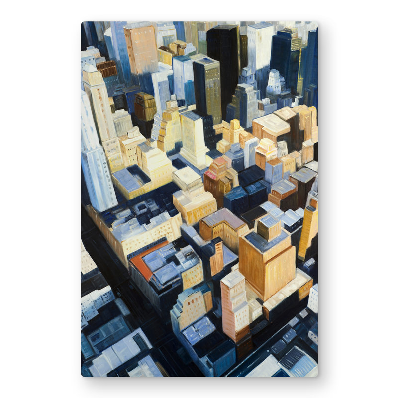 Manhattan View - Empire State Building Metal Print | Home Decor
