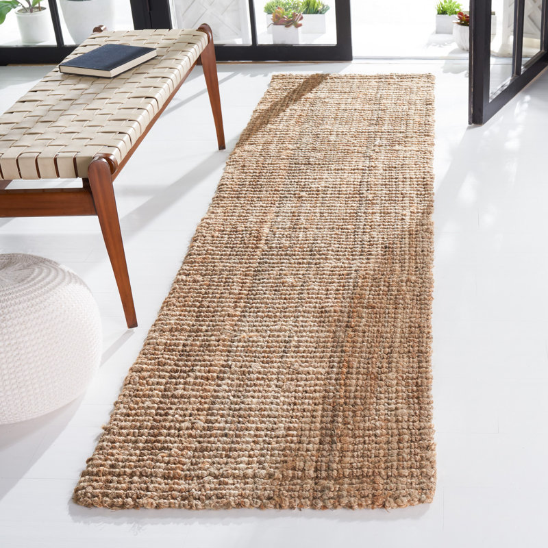 Tapis naturel tissé à plat Chester, Tapis de couloir 2 pi 3 po x 9 pi