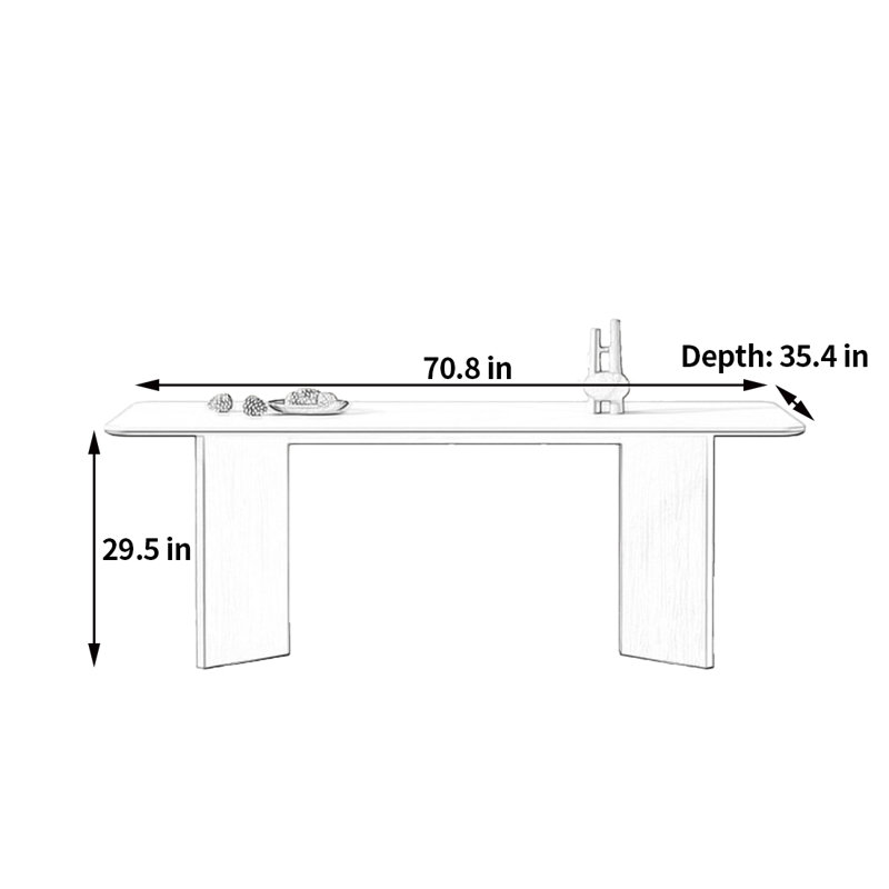 Evonda, 29.5"H x 70.8"L x 35.4"W