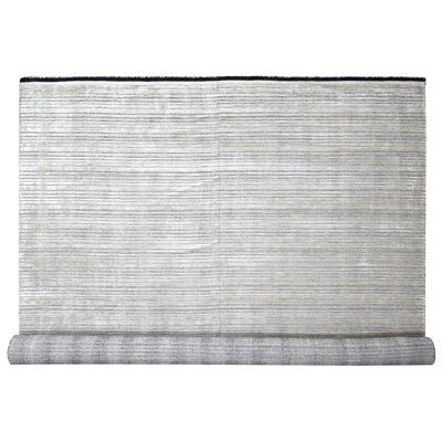 Tapis surdimensionné en laine et soie tissé à la main 12 pi x 18 pi 1 po de style taupe D82072C6FEAD4604BA312A7685D2F18F