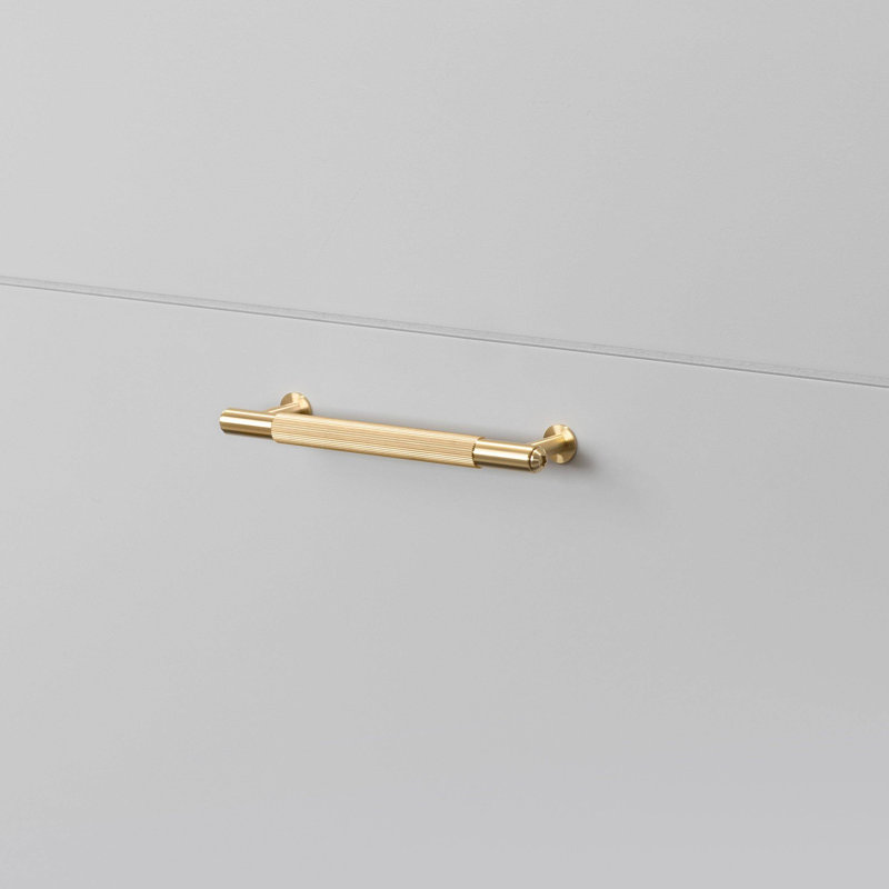 Pull Bar / Linear, Black, 4 23/25"