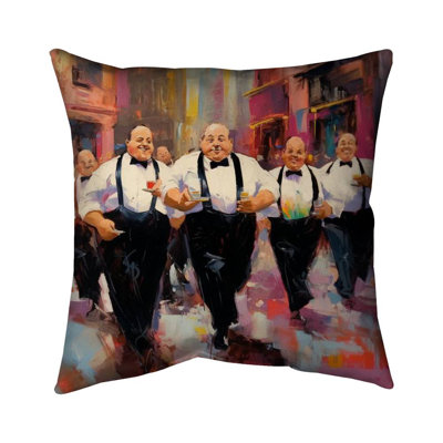The Companions - Contemporary Kitchen Outdoor Throw Pillow