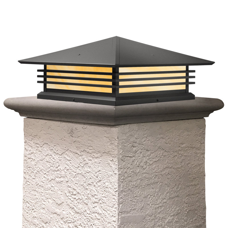 Luminaire suspendu à 2 lumières Abston, H 8 po x l 18 po x P 18 po, Miel, Noir texturé