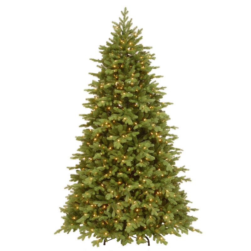 The Holiday Aisle® Princeton Fraser Fir with PowerConnect and Dual Color LED Lights, 90" H