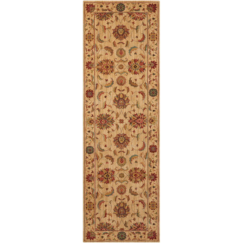 Bardwell Oriental Wool Area Rug, Runner 76 x 244cm
