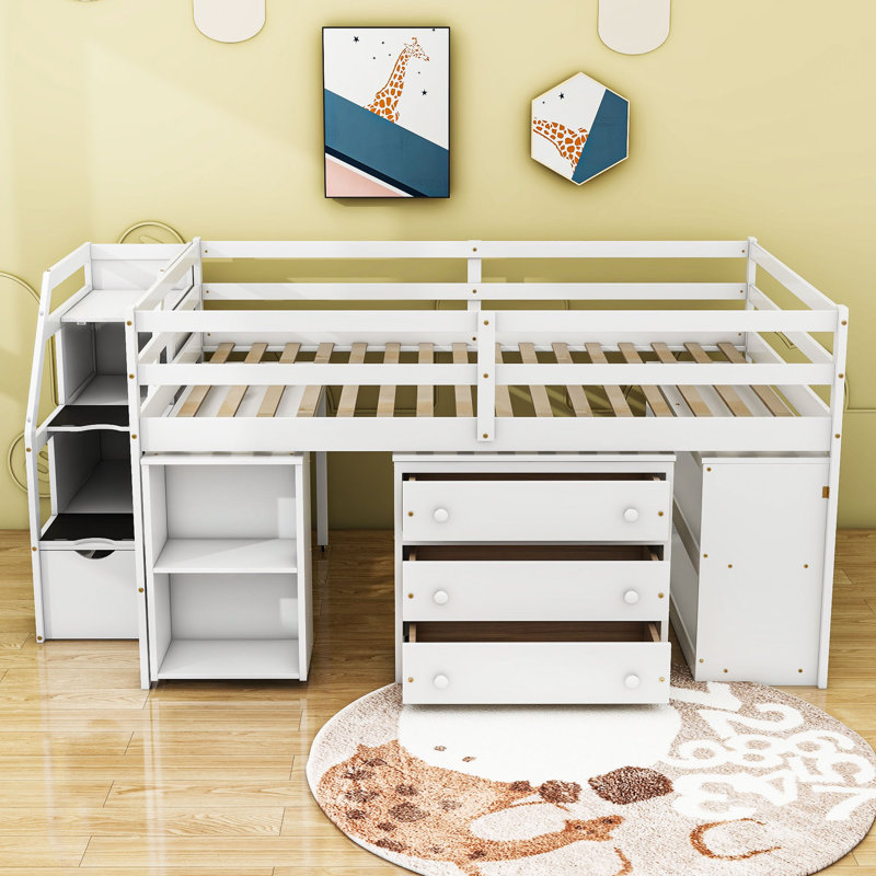 Lit pour enfant Longmeadow, Complète, Blanc