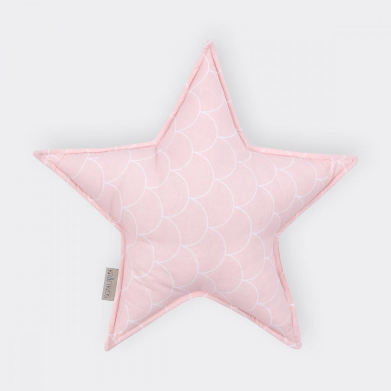 Weiße Halbkreise Geometric Novelty Cushion, Pastel pink
