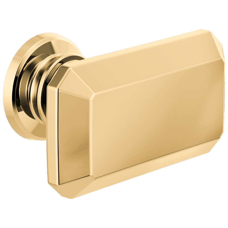 Invari® Rectangle Knob, Polished Gold