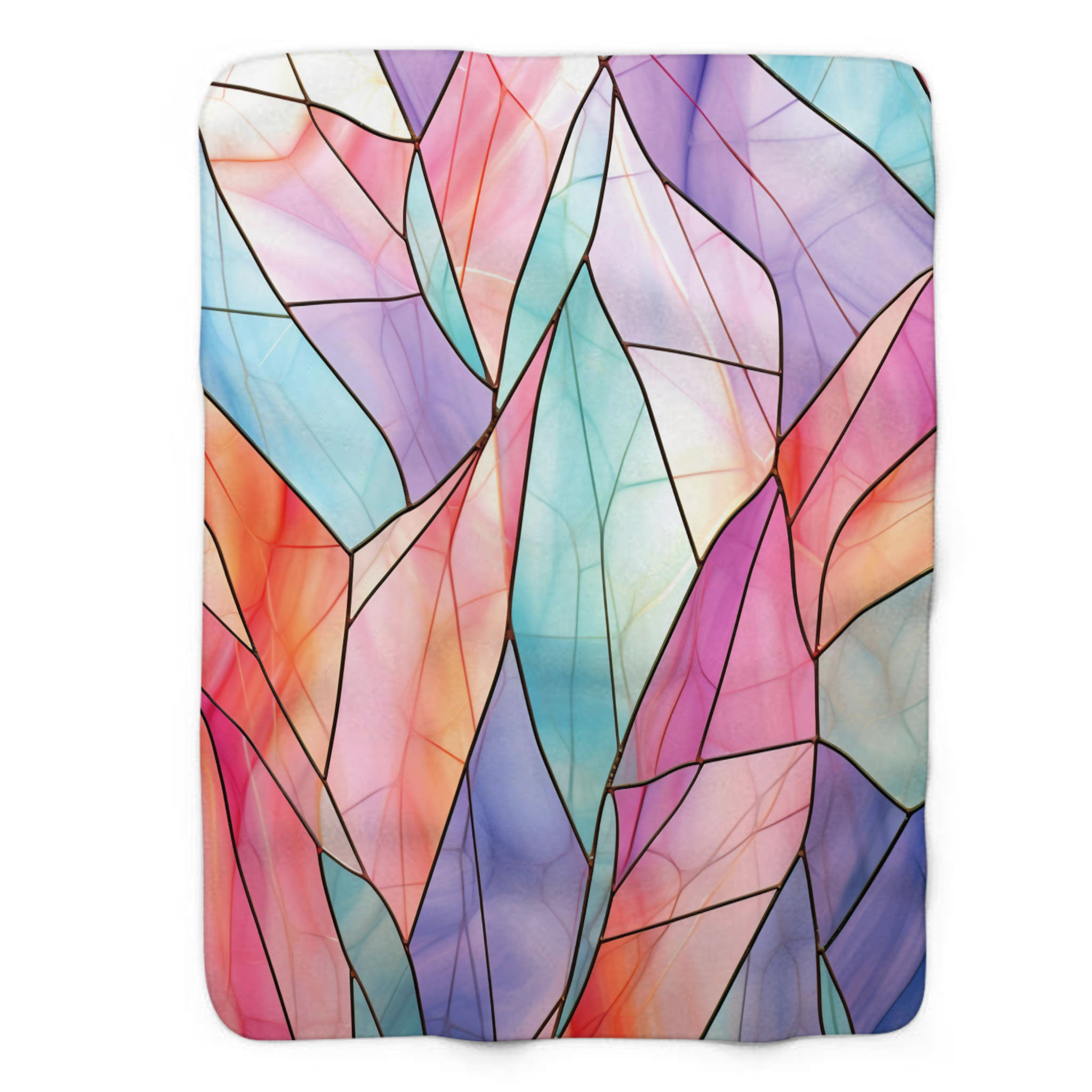 MentionedYou Abstract Mosaic Patterns - 1 Piece Premium Sherpa Blanket ...