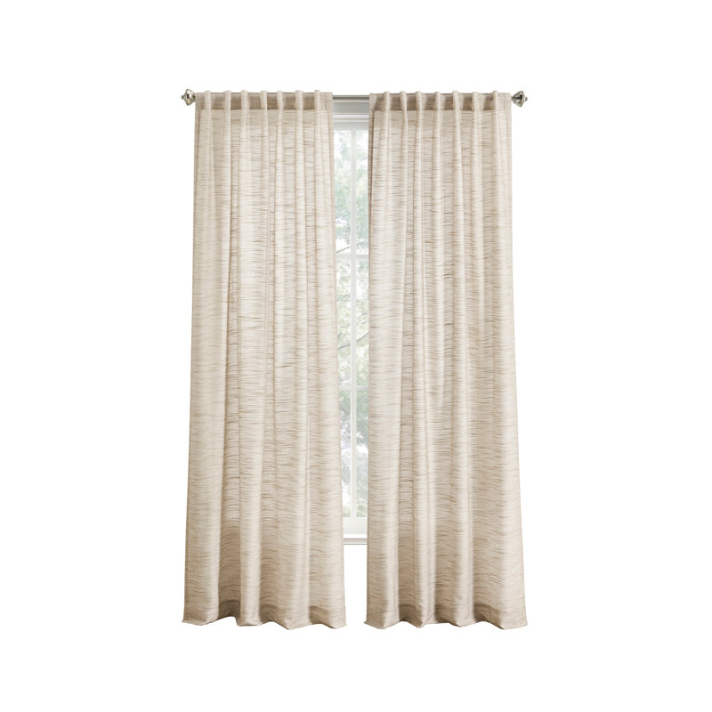 DKNY Liana Linen 50 X 96 Curtain Panel Pair, 50" W x 96" L