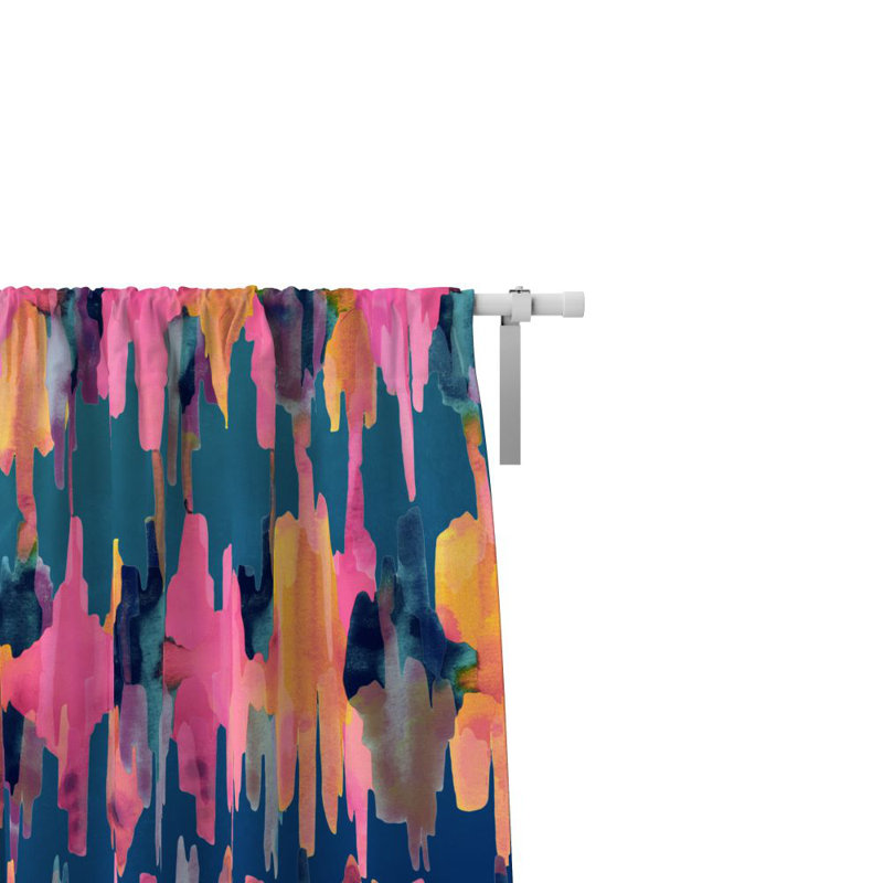 Panneaux de rideaux semi-transparents abstraits, L 56 po x L 78 po