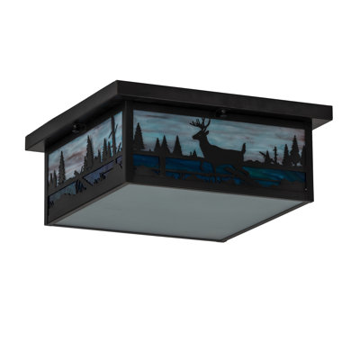 Rustic Lodge 2 - Light Flush Mount
