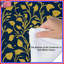 Édredon jaune à motif floral-130505006