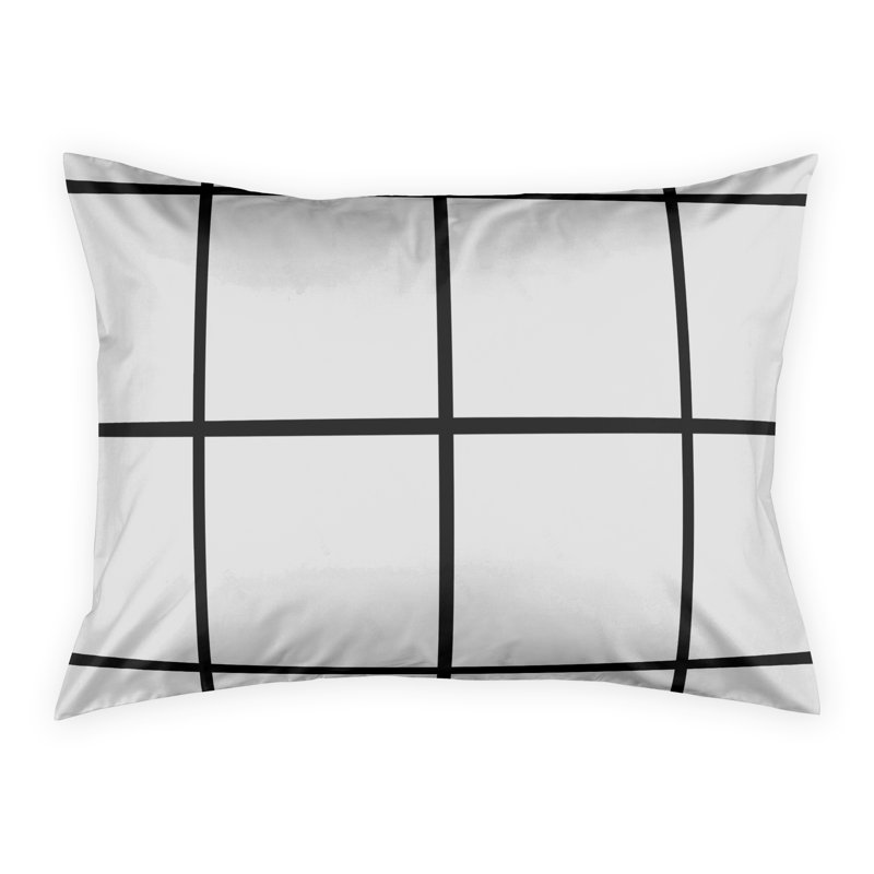 Polyester Geometric Sham, King