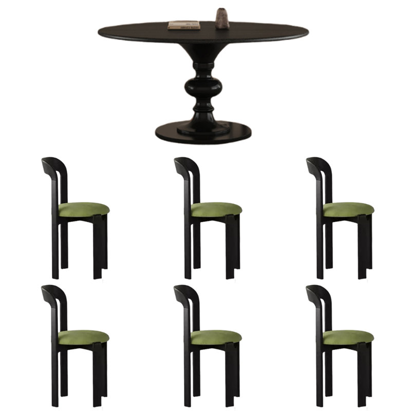 Table et chaises élégantes pour les réunions de famille, H 29,5 po x L 53,1 po x l 53,1 po