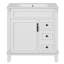 Meuble-lavabo de 30 po avec lavabo en céramique, tiroirs de rangement et tablette réglable - simplicité française dans les petits meubles-1239894078-1239894076