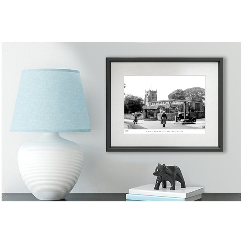 Giggleswick, St Alkeldas Church C1955 - Single Picture Frame Print, 45cm H x 60cm W x 2.3cm D