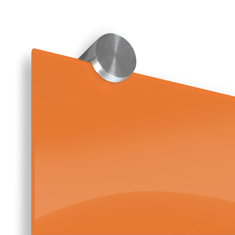 Tableau effaçable mural en verre Visionary, H 47,24 po x L 70,87 po, Orange