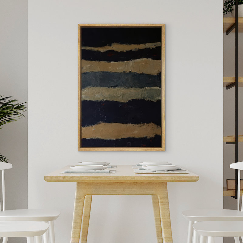 Abstrait, reproduction d'art sur toile encadrée, décoration murale pour chambre à coucher, Naturel, H 24 po x l 16 po