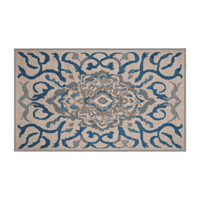 Tapis gris lavable à la machine