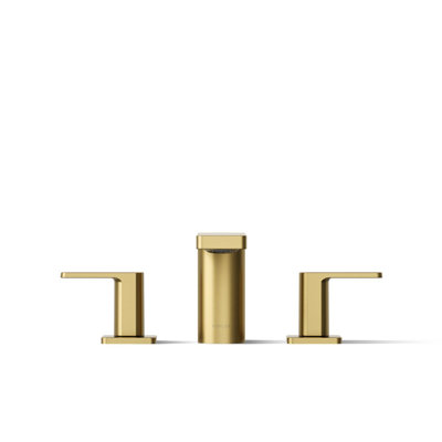 Parallel Two-Handle Deck-Mount Bath Faucet