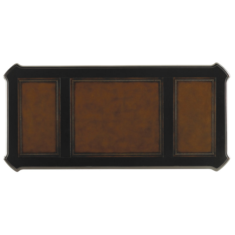 Black Traditional Wood Home Office Desk with Drawers