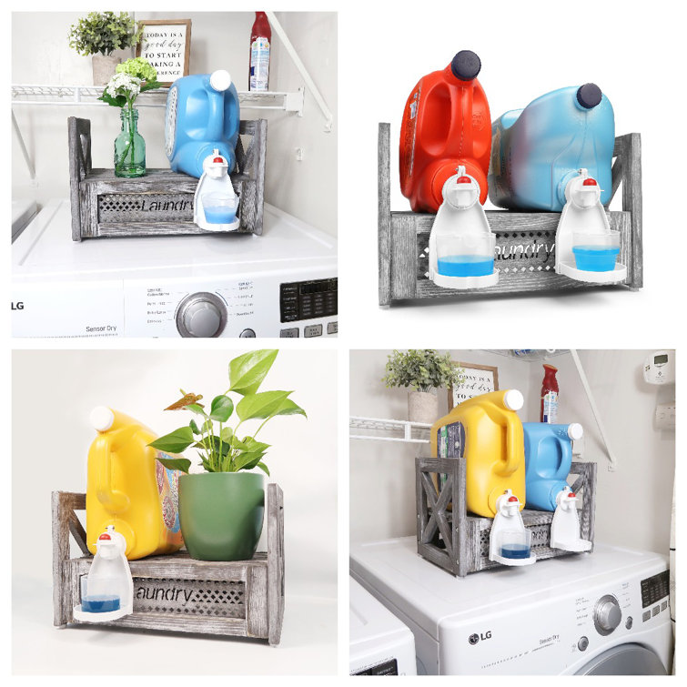 Bekitchen Laundry Soap Holder - Laundry Detergent Holder and Drip Tray for Laundry Accessories Organizers and Storage Drip Tray Catcher to Keep Room