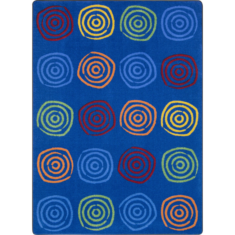Tapis arc-en-ciel Joy Carpets Simply Swirls, Rectangle 7 pi 8 po x 10 pi 9 po