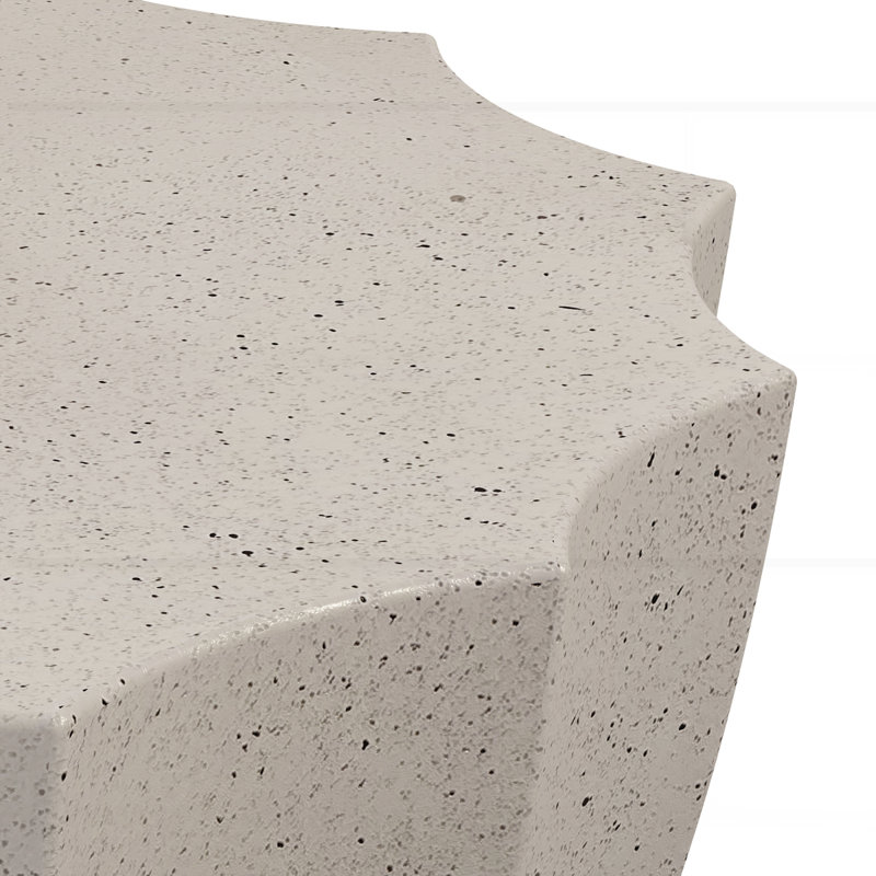 Table basse imperméable 35,43 po, Blanc