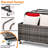 Poolside Float Storage Organizer, Pool Toy Storage Holder With Wicker Basket Outdoor Pool Float Holder Storage Rack Rolling Pool Caddy Cart Raft Holder Storage Rack For Pool Noodles Equipment Grey-128495357