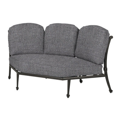 Grand Terrace Three-Back Corner Chair with Sunbrella Cushions