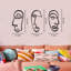 Abstract Faces Modern Metal Wall Decor Set - 3 Piece