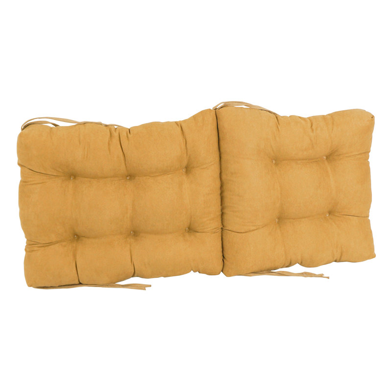 Coussin de siège / dossier en microsuède, Citron