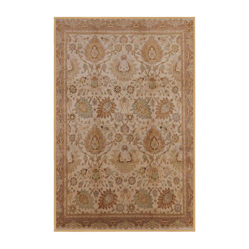 Tapis oriental brun / beige Caviness, Rectangle 4 pi x 6 pi