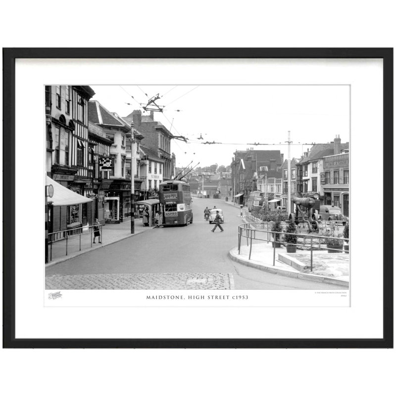Maidstone, High Street C1953 by Francis Frith - Single Picture Frame Print, 40cm H x 50cm W x 2.3cm D