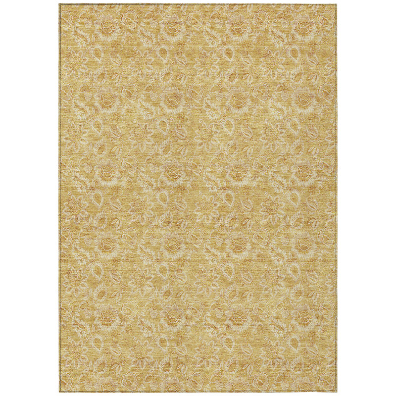 Floral Indoor / Outdoor Rug, Rectangle 10' x 14'
