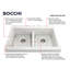 Nuova 34'' L Double Basin Kitchen Sink-491460304