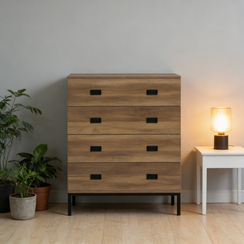 80 cm W Chest of 4 Drawers