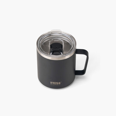 Grande tasse à café avec poignée et couvercle TYESO 10 #, 14 oz