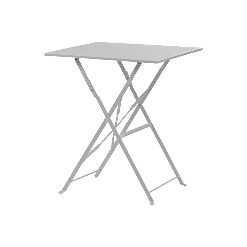 60cm Square Folding Table, White
