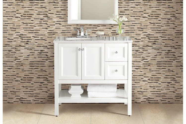 bathroom with travertine tile wall and floor