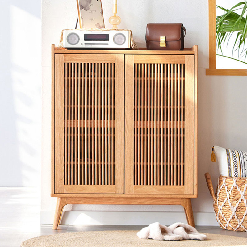 20 Pair Solid Wood Shoe Storage Cabinet