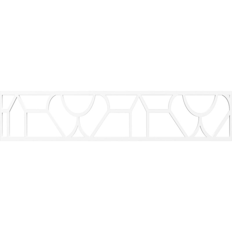 Moulure de panneau de bouleau Whitechapel, H 10 po x l 46,75 po x P 0,38 po, PVC de qualité architecturale