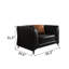 Chaise en cuir de style américain Chaise rétro moderne